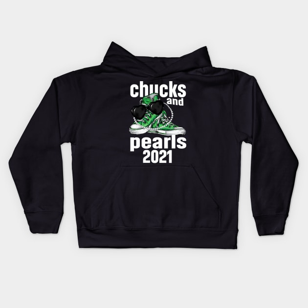 Chucks And Pearls 2021 Kids Hoodie by Riyadkhandaker